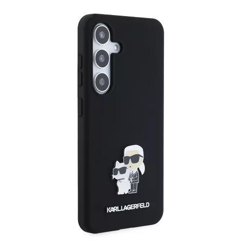 Karl Lagerfeld - Silicone (KLHCS24SSMHKCNPK) - Samsung Galaxy S24 - Karl&Choupette Metal Pin