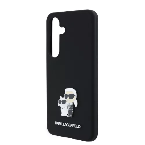 Karl Lagerfeld - Silicone (KLHCS24SSMHKCNPK) - Samsung Galaxy S24 - Karl&Choupette Metal Pin