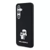 Karl Lagerfeld - Silicone (KLHCS24SSMHKCNPK) - Samsung Galaxy S24 - Karl&Choupette Metal Pin