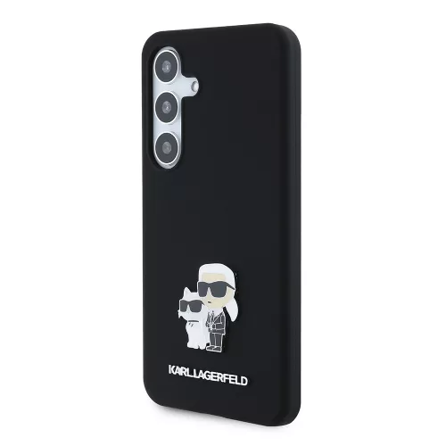 Karl Lagerfeld - Silicone (KLHCS24SSMHKCNPK) - Samsung Galaxy S24 - Karl&Choupette Metal Pin