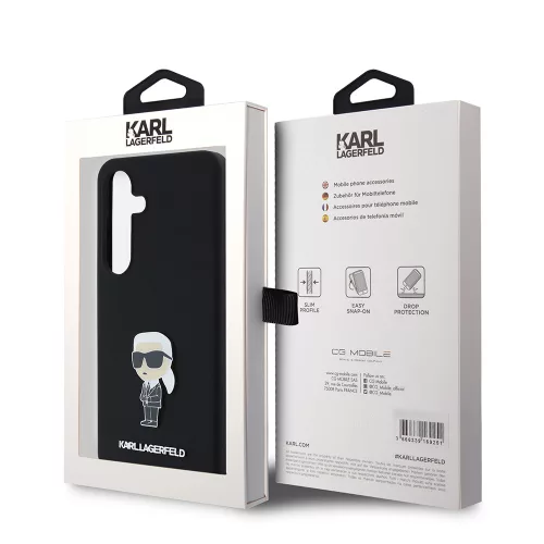 Karl Lagerfeld - Silicone (KLHCS24SSMHKNPK) - Samsung Galaxy S24 - Ikonik Metal Pin