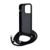 Karl Lagerfeld - Saffiano Crossbody (KLHCP15LSASKNPSK) - iPhone 15 Pro - Monogram Metal Pin Karl