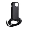 Karl Lagerfeld - Saffiano Crossbody (KLHCP15SSASKNPSK) - iPhone 15 - Monogram Metal Pin Karl