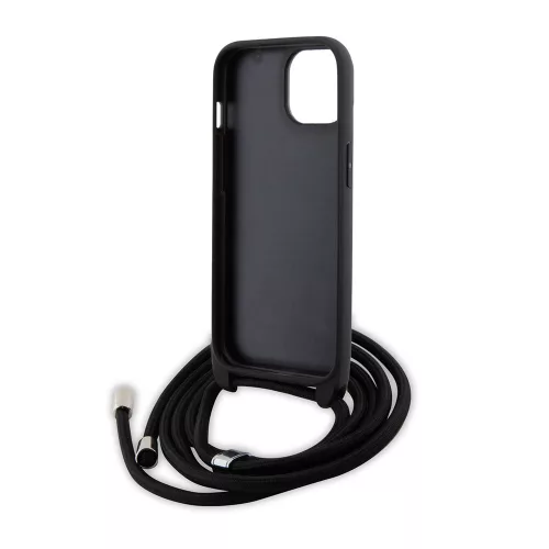Karl Lagerfeld - Saffiano Crossbody (KLHCP15SSASKNPSK) - iPhone 15 - Monogram Metal Pin Karl