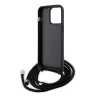 Karl Lagerfeld - Saffiano Crossbody (KLHCP15XSASKNPSK) - iPhone 15 Pro Max - Monogram Metal Pin Karl
