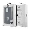 Karl Lagerfeld - Saffiano Crossbody (KLHCP15XSASKNPSK) - iPhone 15 Pro Max - Monogram Metal Pin Karl