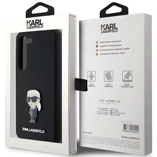 Karl Lagerfeld - Silicone (KLHCS23MSMHKNPK) - Samsung Galaxy S23 Plus - Ikonik Metal Pin