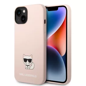   Karl Lagerfeld - Silicone (KLHCP14MSLCTPI) - iPhone 14 Plus - Pink Choupette Body