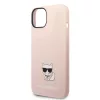 Karl Lagerfeld - Silicone (KLHCP14MSLCTPI) - iPhone 14 Plus - Pink Choupette Body