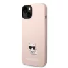 Karl Lagerfeld - Silicone (KLHCP14MSLCTPI) - iPhone 14 Plus - Pink Choupette Body