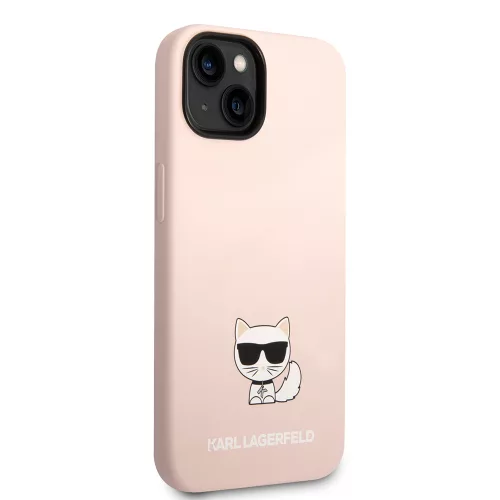 Karl Lagerfeld - Silicone (KLHCP14MSLCTPI) - iPhone 14 Plus - Pink Choupette Body