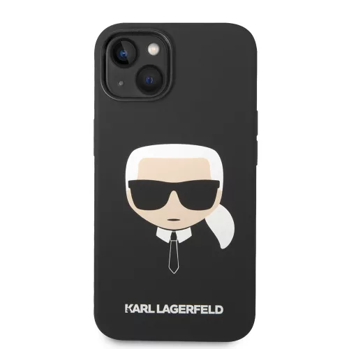 Karl Lagerfeld - Silicone (KLHCP14MSLKHBK) - iPhone 14 Plus - Karl's Head
