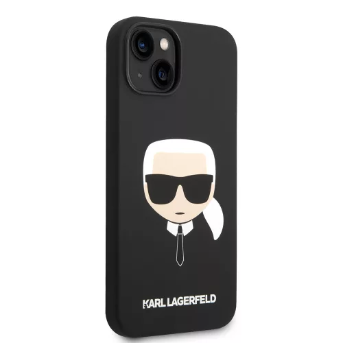 Karl Lagerfeld - Silicone (KLHCP14MSLKHBK) - iPhone 14 Plus - Karl's Head