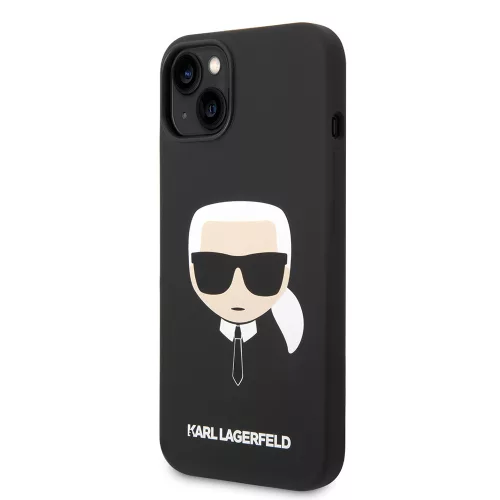 Karl Lagerfeld - Silicone (KLHCP14MSLKHBK) - iPhone 14 Plus - Karl's Head