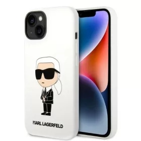   Karl Lagerfeld - Silicone (KLHCP14MSNIKBCH) - iPhone 14 Plus - White Ikonik