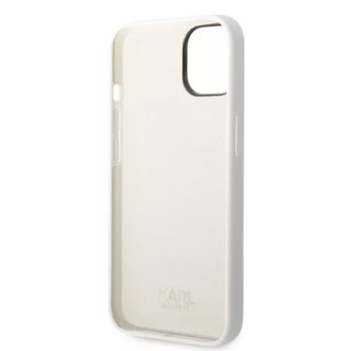 Karl Lagerfeld - Silicone (KLHCP14MSNIKBCH) - iPhone 14 Plus - White Ikonik