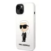 Karl Lagerfeld - Silicone (KLHCP14MSNIKBCH) - iPhone 14 Plus - White Ikonik