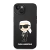 Karl Lagerfeld - Silicone (KLHCP14MSNIKBCK) - iPhone 14 Plus - Black Ikonik