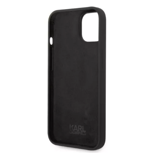 Karl Lagerfeld - Silicone (KLHCP14MSNIKBCK) - iPhone 14 Plus - Black Ikonik