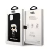 Karl Lagerfeld - Silicone (KLHCP14MSNIKBCK) - iPhone 14 Plus - Black Ikonik