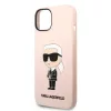 Karl Lagerfeld - Silicone (KLHCP14MSNIKBCP) - iPhone 14 Plus - Pink Ikonik
