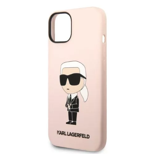 Karl Lagerfeld - Silicone (KLHCP14MSNIKBCP) - iPhone 14 Plus - Pink Ikonik
