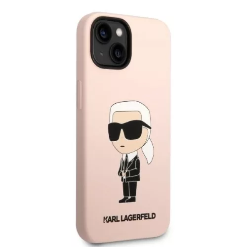 Karl Lagerfeld - Silicone (KLHCP14MSNIKBCP) - iPhone 14 Plus - Pink Ikonik