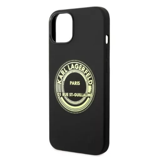 Karl Lagerfeld - Silicone (KLHCP14MSRSGRCK) - iPhone 14 Plus - Black RSG