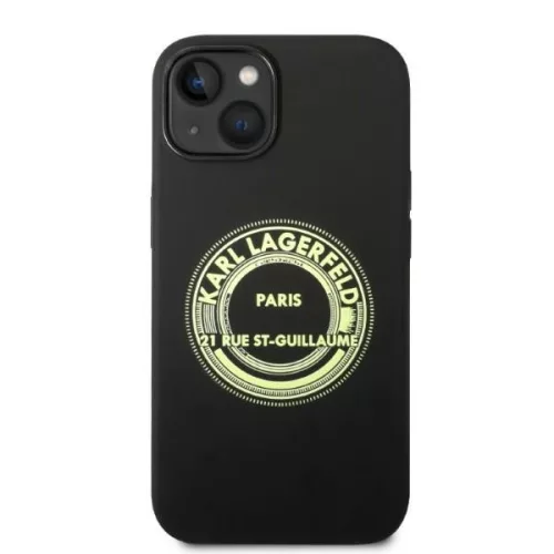 Karl Lagerfeld - Silicone (KLHCP14MSRSGRCK) - iPhone 14 Plus - Black RSG