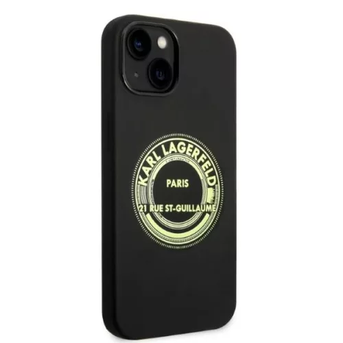 Karl Lagerfeld - Silicone (KLHCP14MSRSGRCK) - iPhone 14 Plus - Black RSG