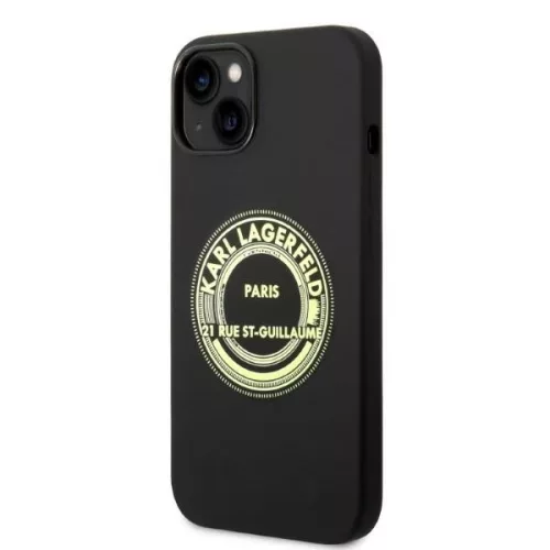 Karl Lagerfeld - Silicone (KLHCP14MSRSGRCK) - iPhone 14 Plus - Black RSG