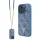 Guess - Bőr Fém Logó Strassz Keresztpántos (GUHCP16LP4TDSCPB) - iPhone 16 Pro - Kék