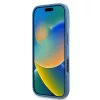 Guess - Bőr Fém Logó Strassz Keresztpántos (GUHCP16LP4TDSCPB) - iPhone 16 Pro - Kék