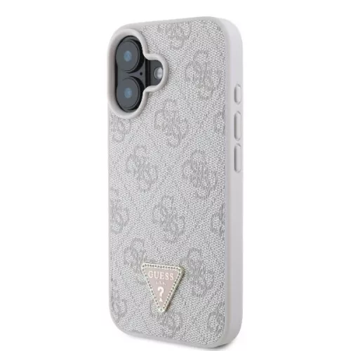 Guess - Bőr Fém Logó Strassz Keresztpántos (GUHCP16SP4TDSCPB) - iPhone 16 - Kék