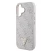 Guess - Bőr Fém Logó Strassz Keresztpántos (GUHCP16SP4TDSCPB) - iPhone 16 - Kék