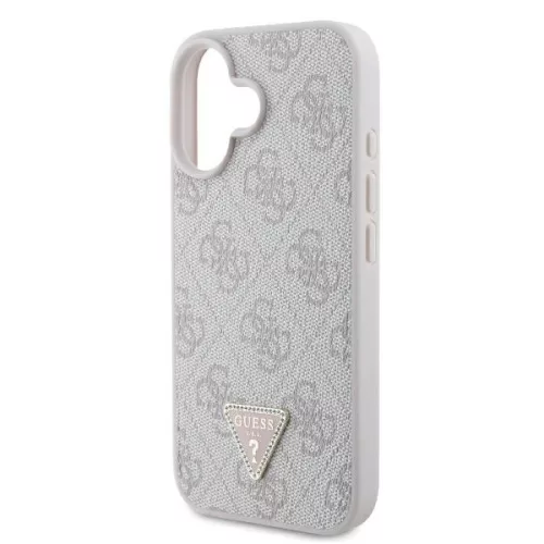 Guess - Bőr Fém Logó Strassz Keresztpántos (GUHCP16SP4TDSCPB) - iPhone 16 - Kék