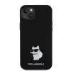 Karl Lagerfeld - Silicone (KLHCP15MSMHCNPK) - iPhone 15 Plus - Choupette Metal Pin