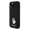 Karl Lagerfeld - Silicone (KLHCP15MSMHCNPK) - iPhone 15 Plus - Choupette Metal Pin