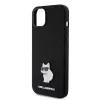 Karl Lagerfeld - Silicone (KLHCP15MSMHCNPK) - iPhone 15 Plus - Choupette Metal Pin