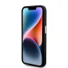 Guess - Szilikon Fém Logó Felirat és Kerettel (GUHCP15LSMBSLK) - iPhone 15 Pro - Fekete