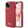 Guess - Szilikon Fém Logó Felirat és Kerettel (GUHCP15SSMBSLM) - iPhone 15 - Piros