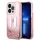 Karl Lagerfeld - Hardcase Glitter (KLHCP14LLBKLCP) - iPhone 14 Pro - Pink Liquid Big KL