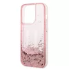 Karl Lagerfeld - Hardcase Glitter (KLHCP14LLBKLCP) - iPhone 14 Pro - Pink Liquid Big KL