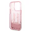 Karl Lagerfeld - Hardcase Glitter (KLHCP14LLBKLCP) - iPhone 14 Pro - Pink Liquid Big KL
