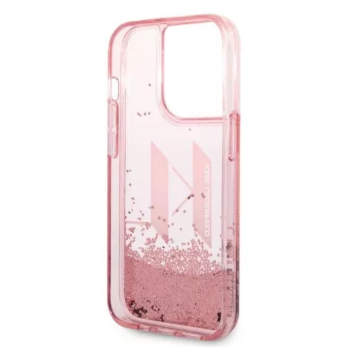 Karl Lagerfeld - Hardcase Glitter (KLHCP14LLBKLCP) - iPhone 14 Pro - Pink Liquid Big KL