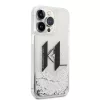 Karl Lagerfeld - Hardcase Liquid Glitter (KLHCP14LLBKLCS) - iPhone 14 Pro - Big KL