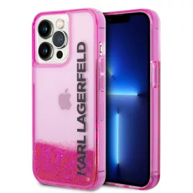   Karl Lagerfeld - Hardcase Liquid Glitter (KLHCP14LLCKVF) - iPhone 14 Pro -  Pink Elong