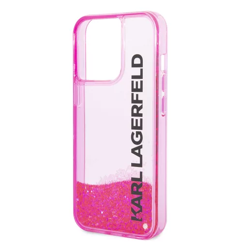 Karl Lagerfeld - Hardcase Liquid Glitter (KLHCP14LLCKVF) - iPhone 14 Pro -  Pink Elong