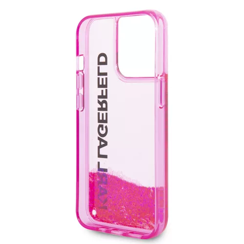 Karl Lagerfeld - Hardcase Liquid Glitter (KLHCP14LLCKVF) - iPhone 14 Pro -  Pink Elong