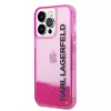 Karl Lagerfeld - Hardcase Liquid Glitter (KLHCP14LLCKVF) - iPhone 14 Pro -  Pink Elong